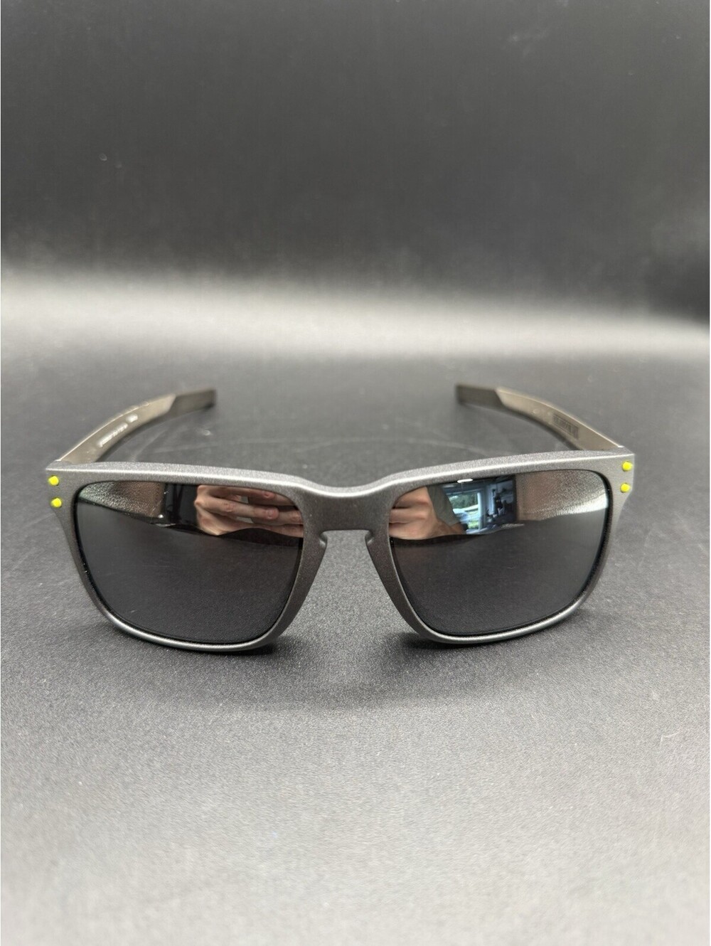 Oakley Holbrook Mix Metal Steel/Prizm Black Iridium Lenses OO9385-0557
